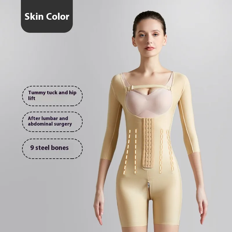 Body Shaping Clothes After Waist Abdomen And Hip Fat Absorption - Skin Color