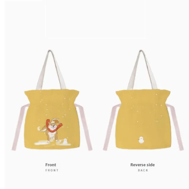 Creative All match Shiba Inu Series Canvas Bag Style4 M - Shop at LoveMi