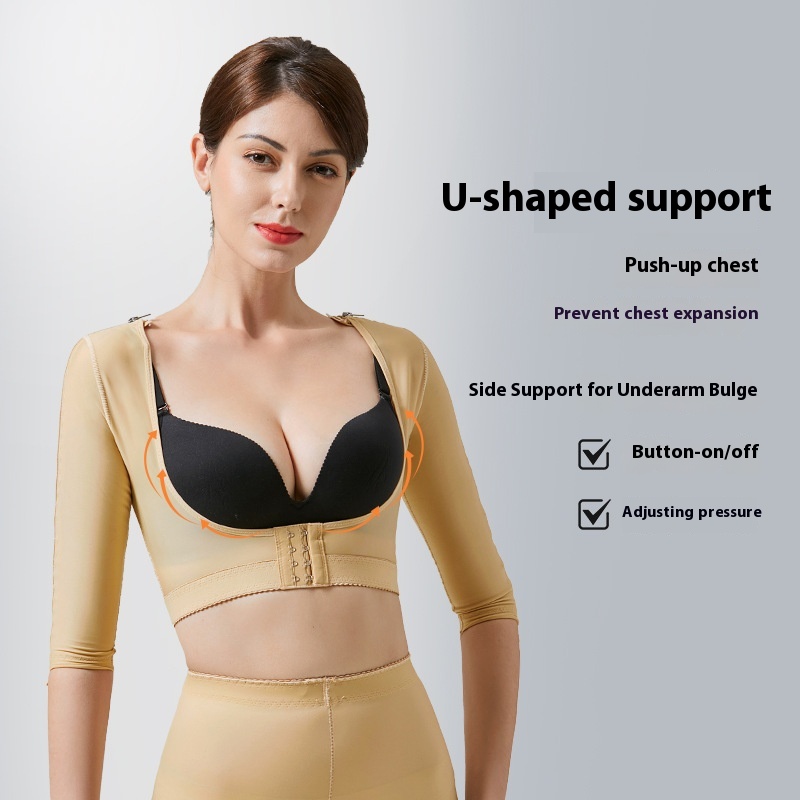 Zipper Strong Pressure Double Upper Limb Cover Breast Holding Butterfly Arm Corset