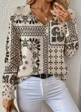 Printed Casual Cape Coat Cardigan Sweater 4Color - Shop at LoveMi