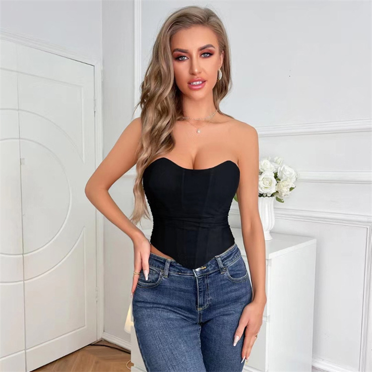 New Style Black Breathable Mesh Top