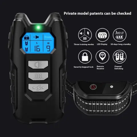 Pet Dog Cat Intelligent Remote Control Bark Stopper Training