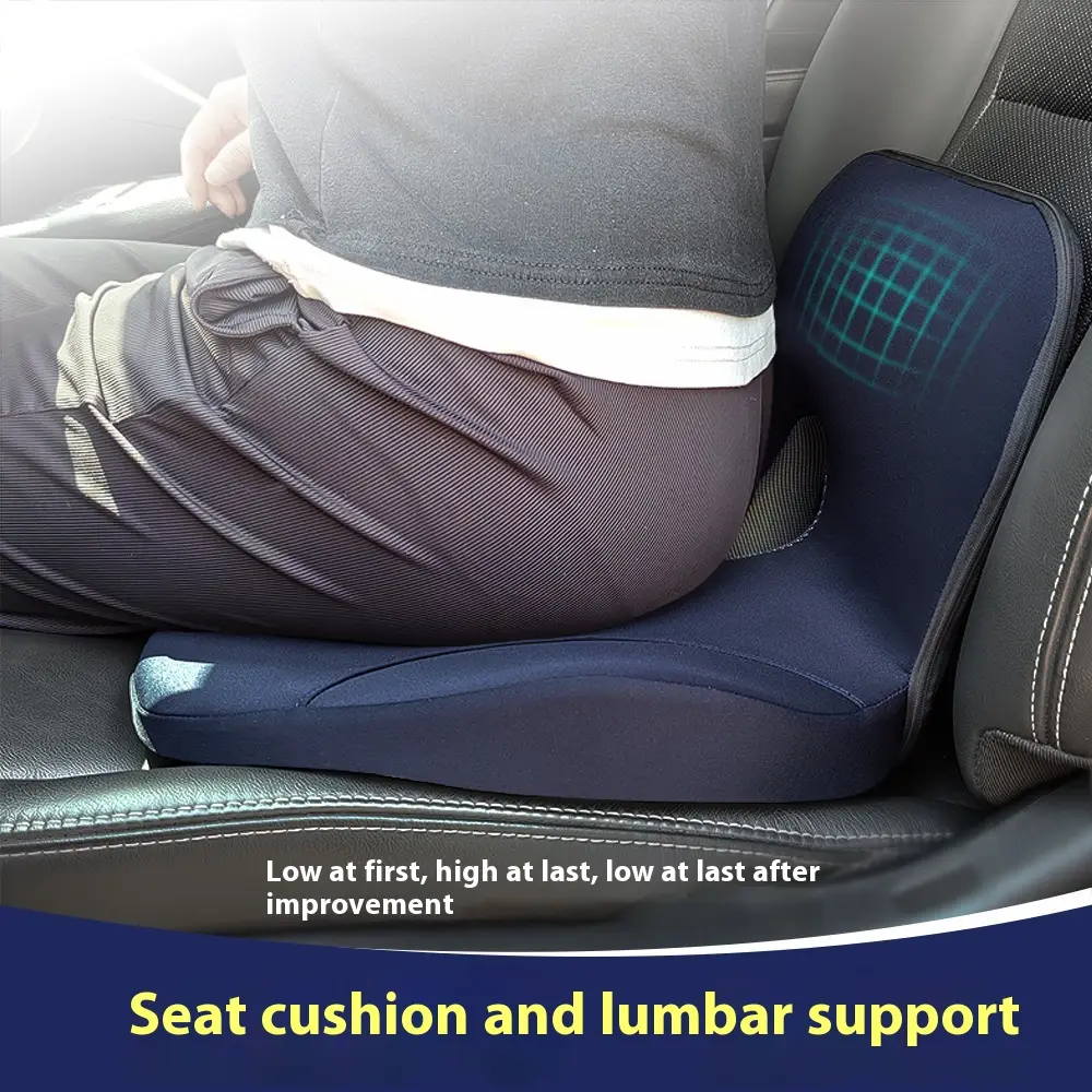 Memory Foam Backrest Integrated Office Seat Chair Cushion