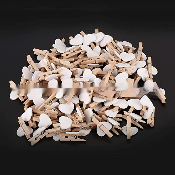 Fashion Personality Small Wood Heart-shaped Clip