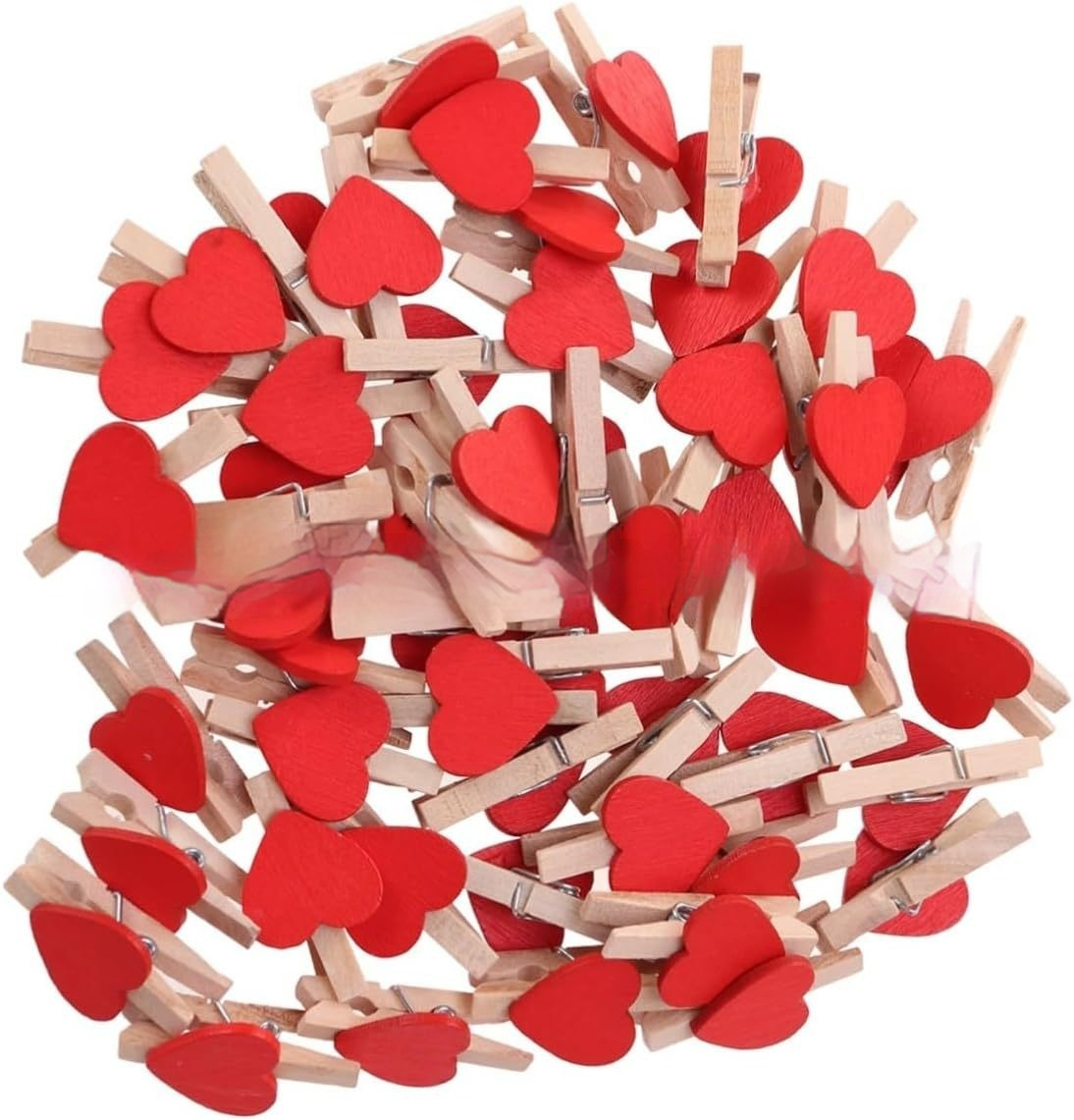 Fashion Personality Small Wood Heart-shaped Clip