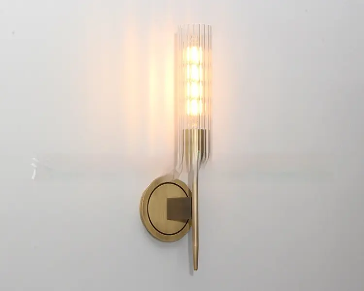 Post-modern Model Room Living Room Bedroom Creative Glass Wall Lamp