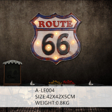 American Iron Ice Cream LED Lamp Wall Decoration Pendant - Image 4