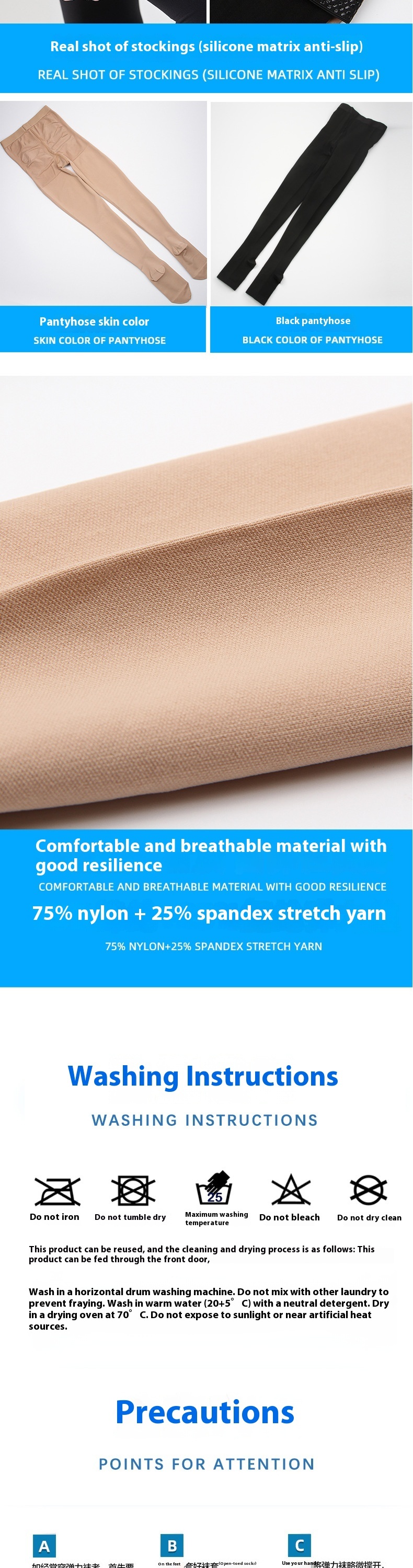 Long tube compression socks for women