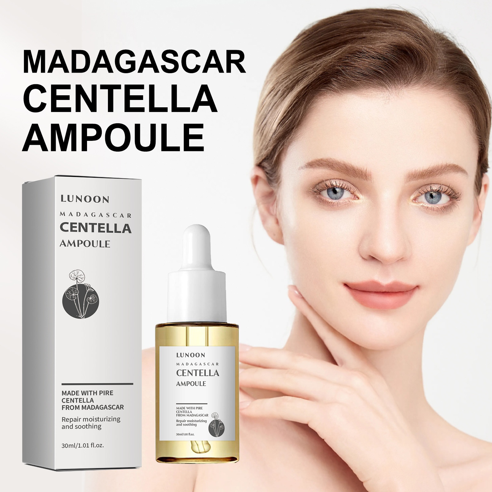 Sérum Facial Centella Asiatica – Minimiza Poros, Hidrata y Repara la Piel / Centella Asiatica Facial Shrink Pores Moisturizing Brightening Skin Repair Soothing 14