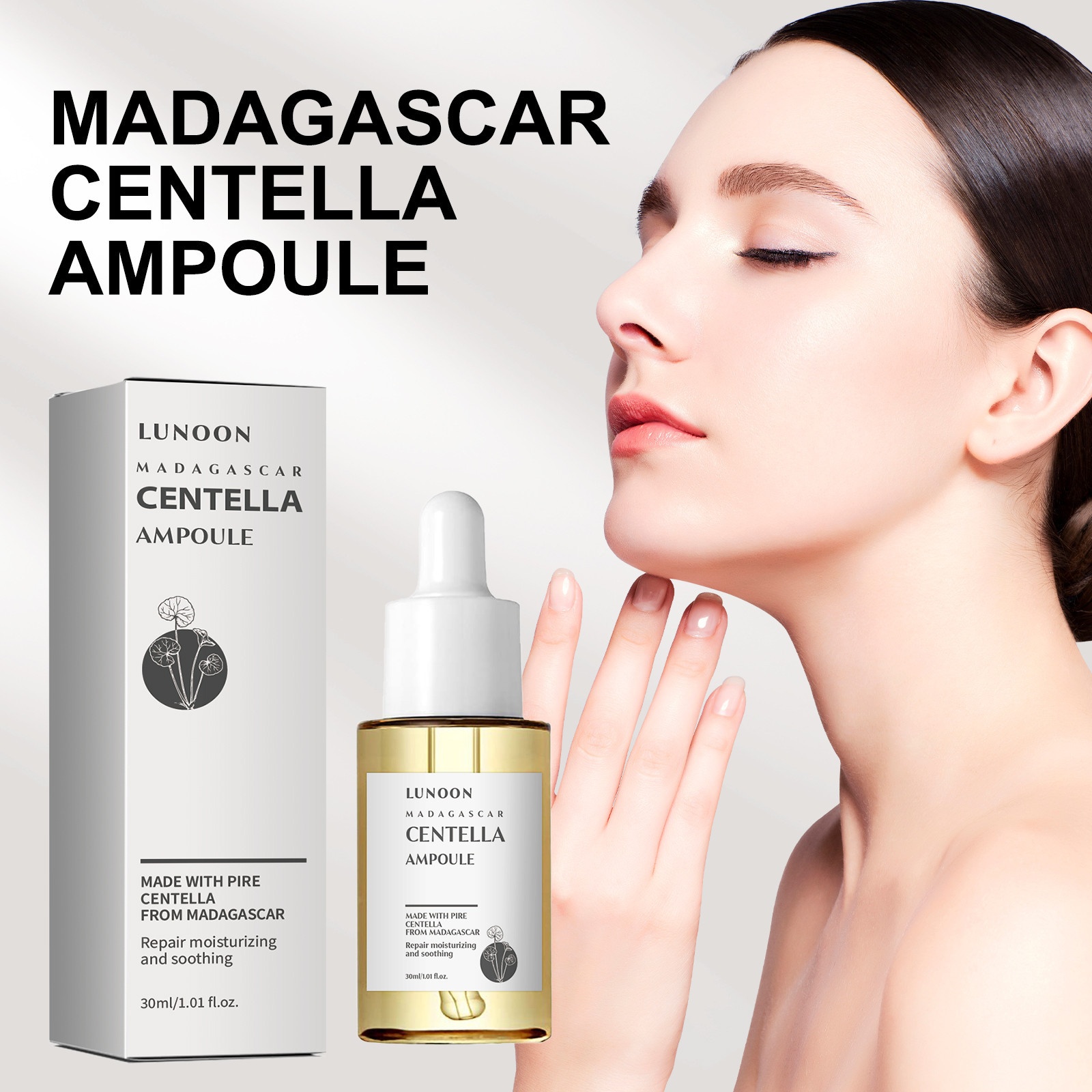 Sérum Facial Centella Asiatica – Minimiza Poros, Hidrata y Repara la Piel / Centella Asiatica Facial Shrink Pores Moisturizing Brightening Skin Repair Soothing 10