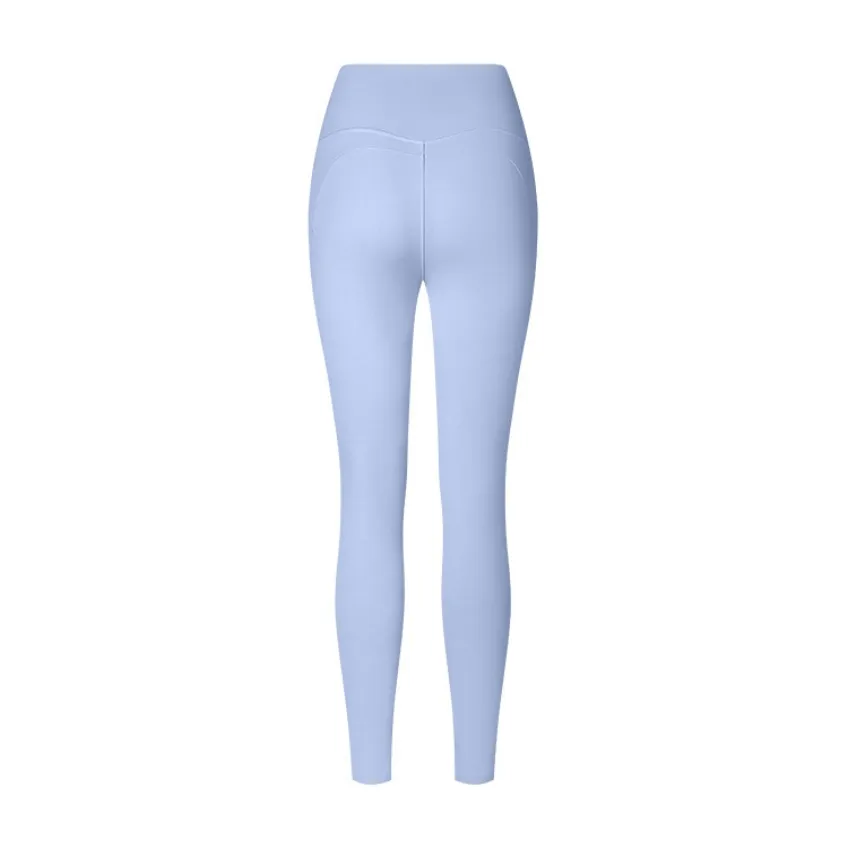 Brushed Tights No T-line Plastic Hip-shaping Hip-lifting - Cool Blue