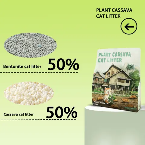Plant Bitter Cassava Cat Litter Puffed Deodorization Dust-free