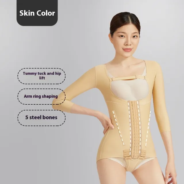Shaping One piece Waist And Abdomen Body Shaping Clothes After Liposuction Qk1611 Skin Color - Shop at LoveMi