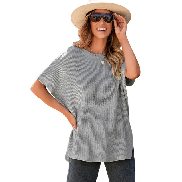 Casual Loose Shoulder Short Sleeved Top Lc277051P11 M - Shop at LoveMi