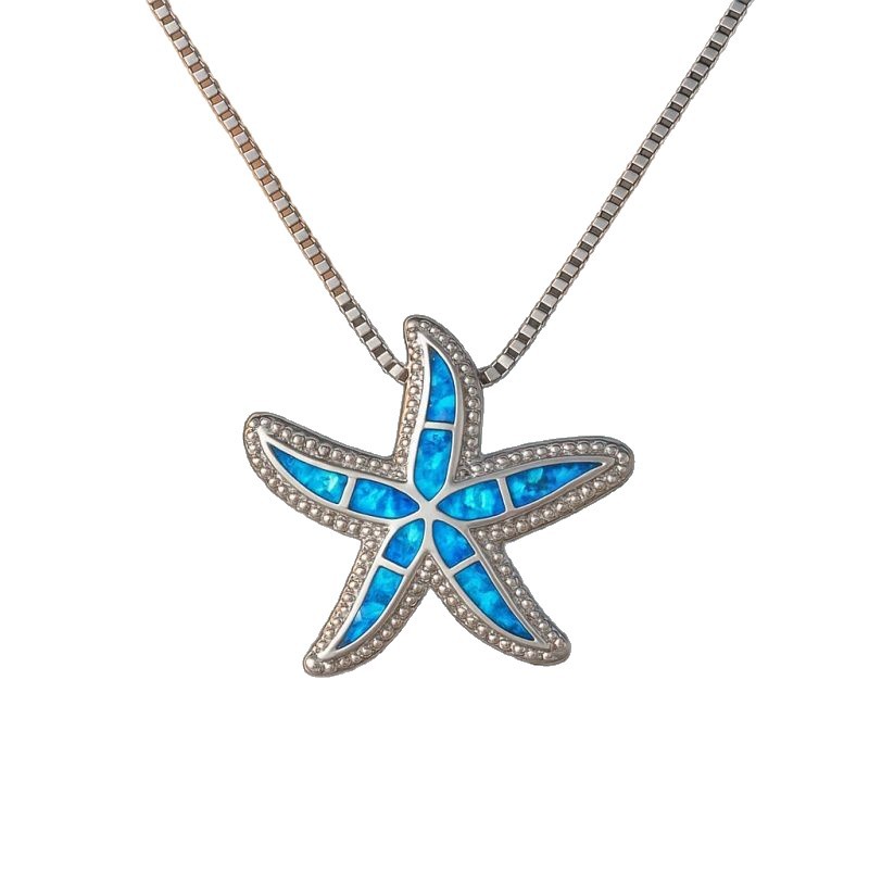 Starfish Pendant Necklace Detail