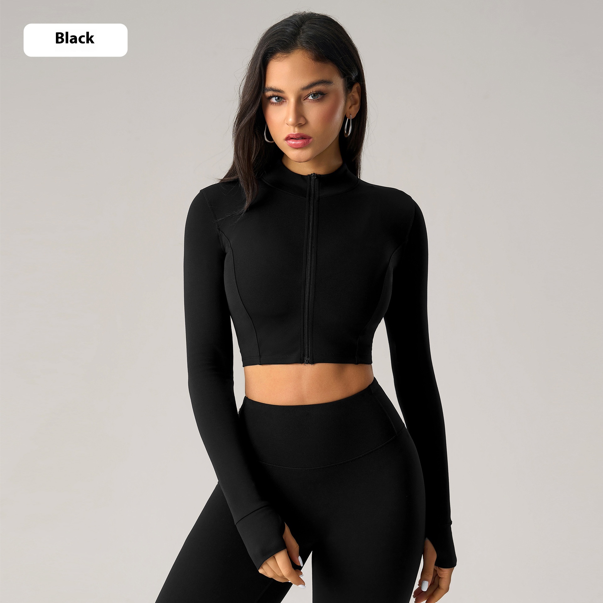 Skinny Short Zipped Sports Coat Women