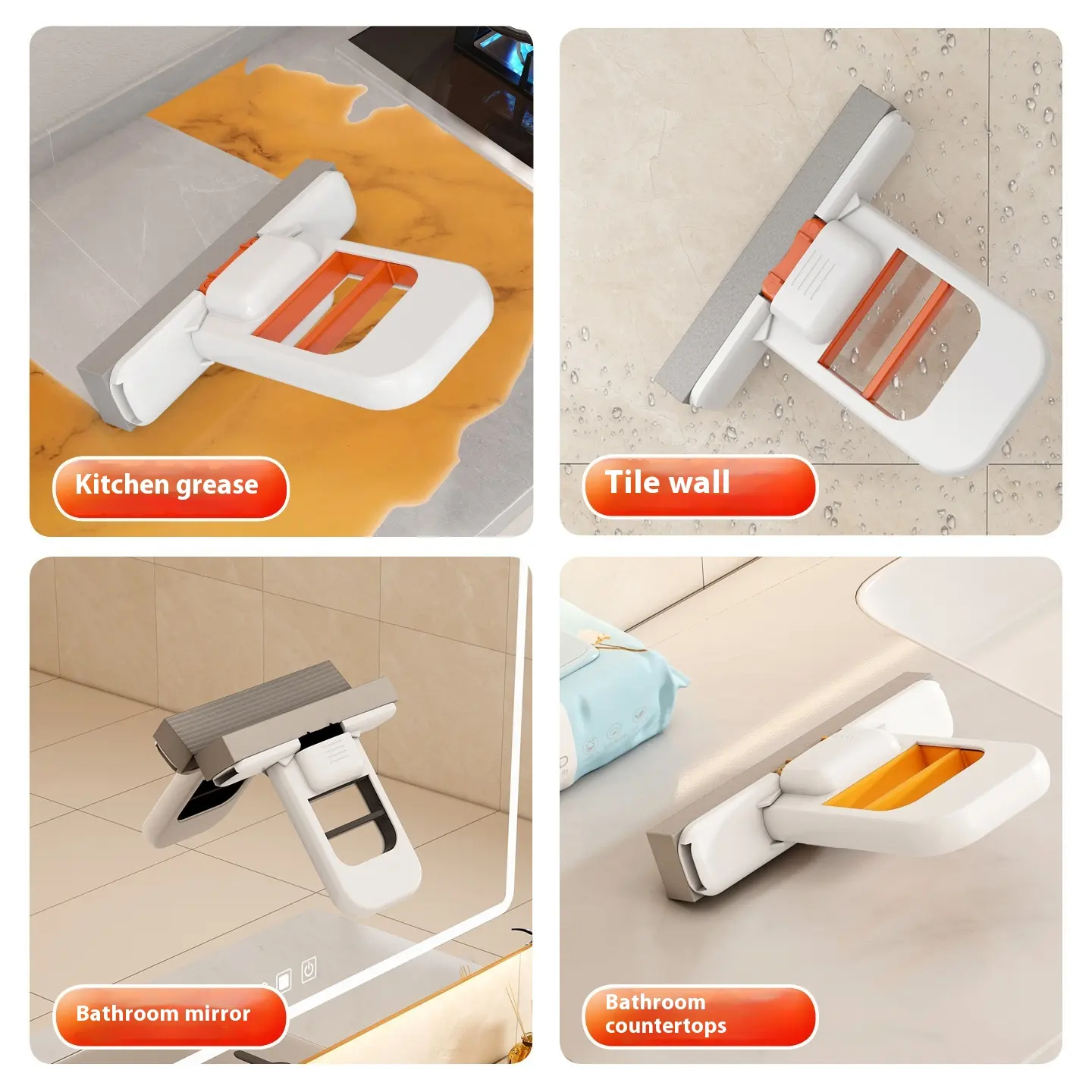 Handheld Mini Foldable Desktop Mop Small Cotton
