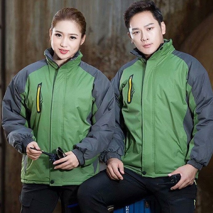 Men's And Women's Winter Fleece-lined Shell Jacket Outdoor Keep Warm