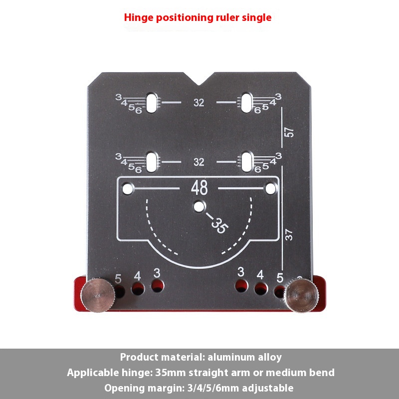 35mm Hinge Punch Locator Adjustable Margin Mark Number – Hinge Locating Rule