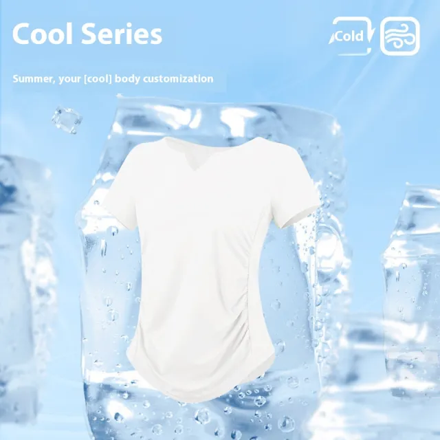 Quick drying Top Slim Fit Sports Running Belly Contracting Workout Clothes T shirt White - Shop at LoveMi