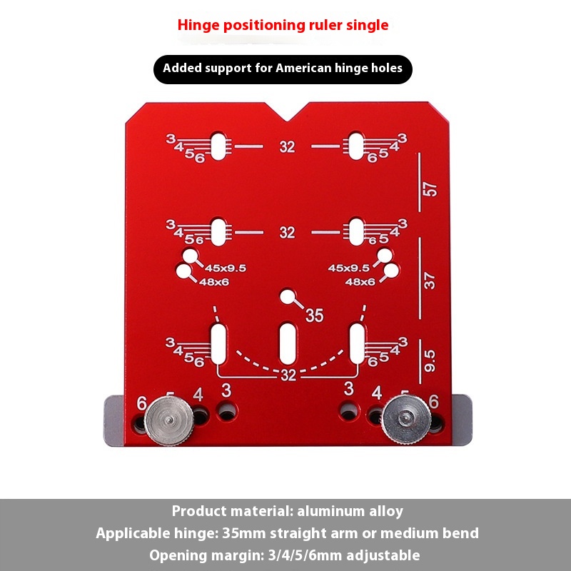 35mm Hinge Punch Locator Adjustable Margin Mark Number
