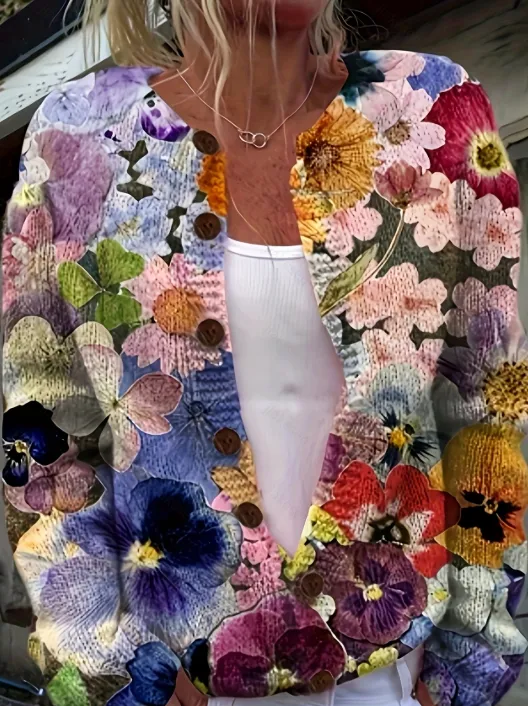 Digital printed cardigan hoodie jacket 2Color - Shop at LoveMi