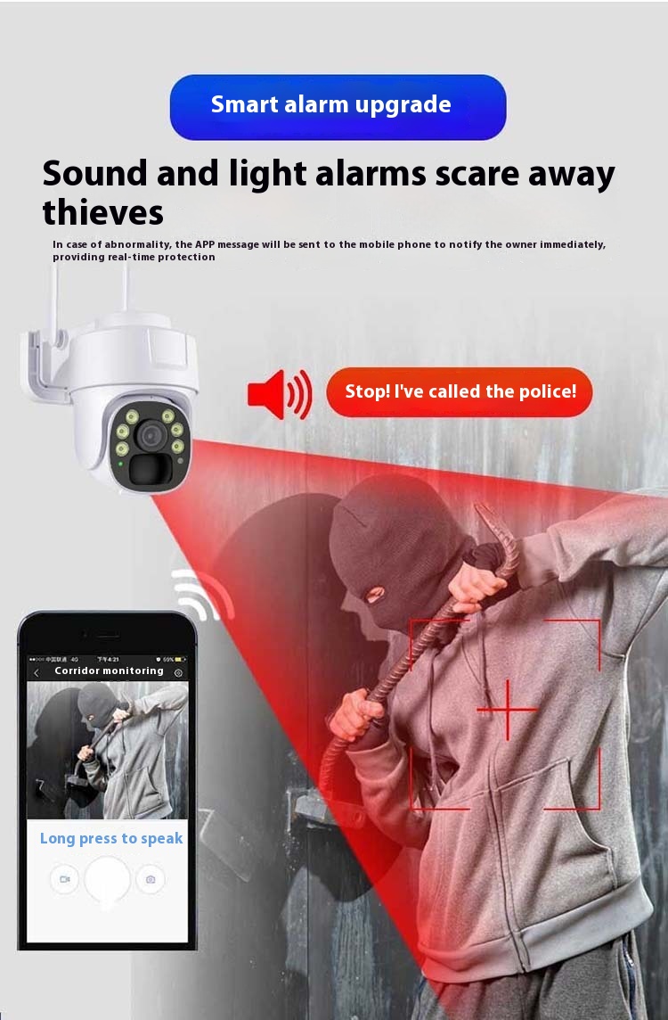 Mobile Phone Remote 360-degree Panoramic HD Night Vision Camera