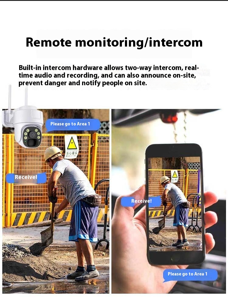 Mobile Phone Remote 360-degree Panoramic HD Night Vision Camera