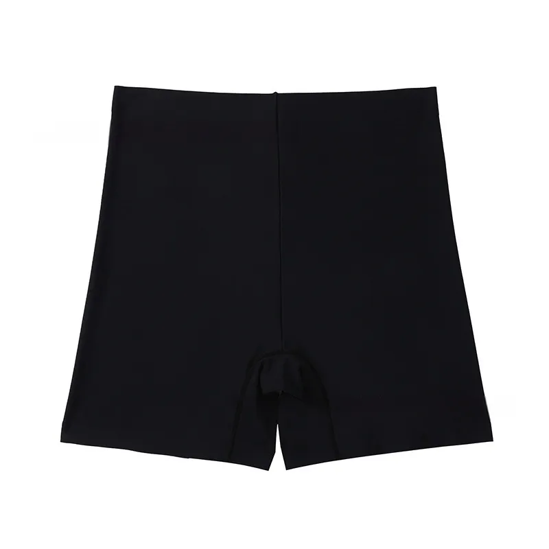 Mid-waist Boxer Seamless Body Shaping Boxer Safety Pants For Women - Black
