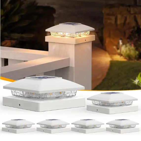 Outdoor Villa Railing LED Two-color Courtyard Lighting Solar Night Light