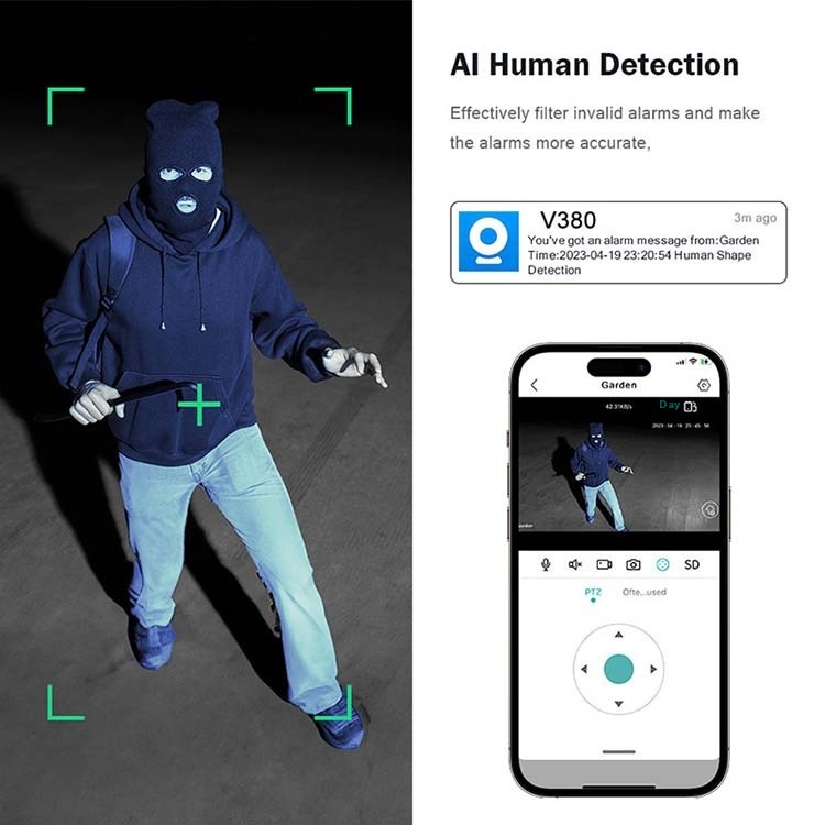 Mobile Phone Remote 360-degree Panoramic HD Night Vision Camera