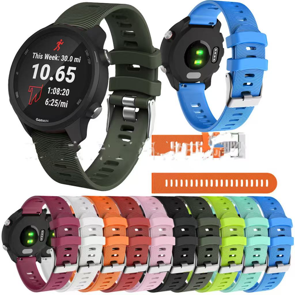 Universal Water Pattern Two-color Horizontal Pattern Silicone Buckle Strap