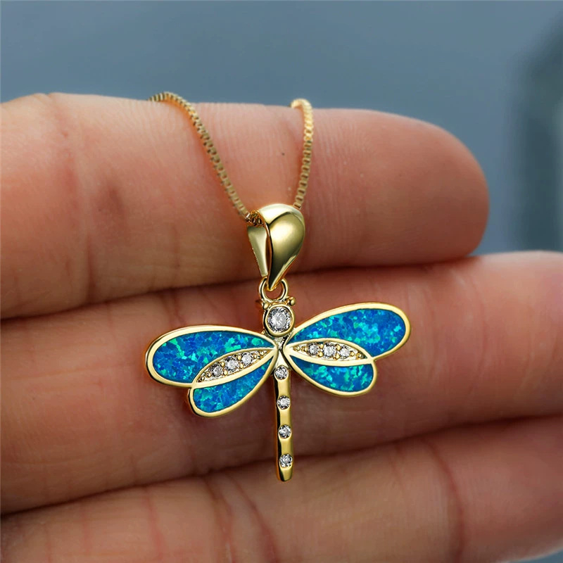 Elegant Dragonfly Necklace