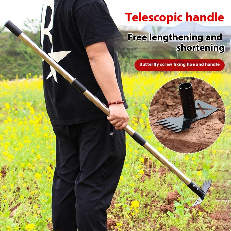 All-steel Two-side Hoe Weeding Shovel Household Tools