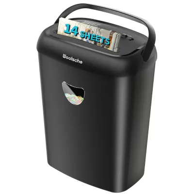 Paper Shredder, 14-Sheet Cross-Cut, 6.6 Gallon Wastebasket, P-4 Security Level, 3 Modes Design - Jam-Proof Heavy-Duty Shredder For Home And Office, FBA Shipping