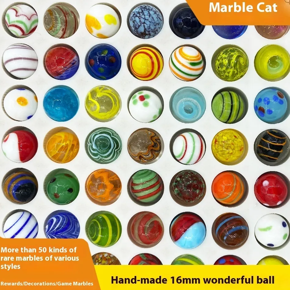 Colorful Solid Game Glass Marbles Fish Tank