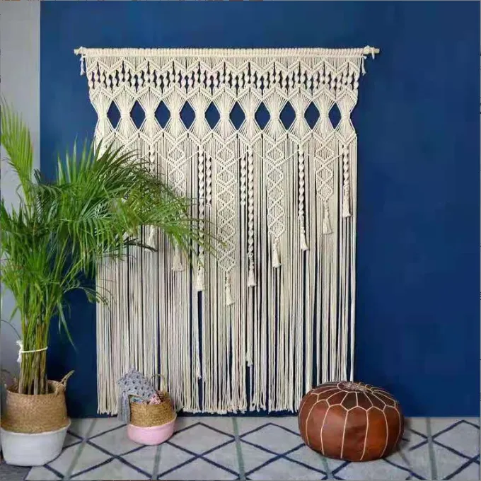 Perforated Nordic Woven Shading Light Tassel Partition