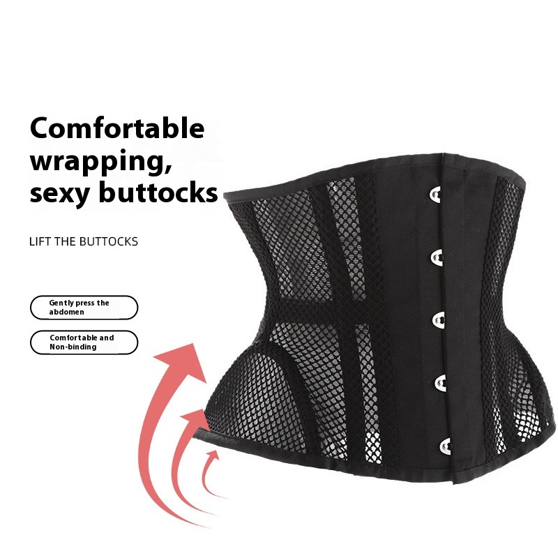 14 Bone Mesh Belly Contracting And Slimming Waistband Corset