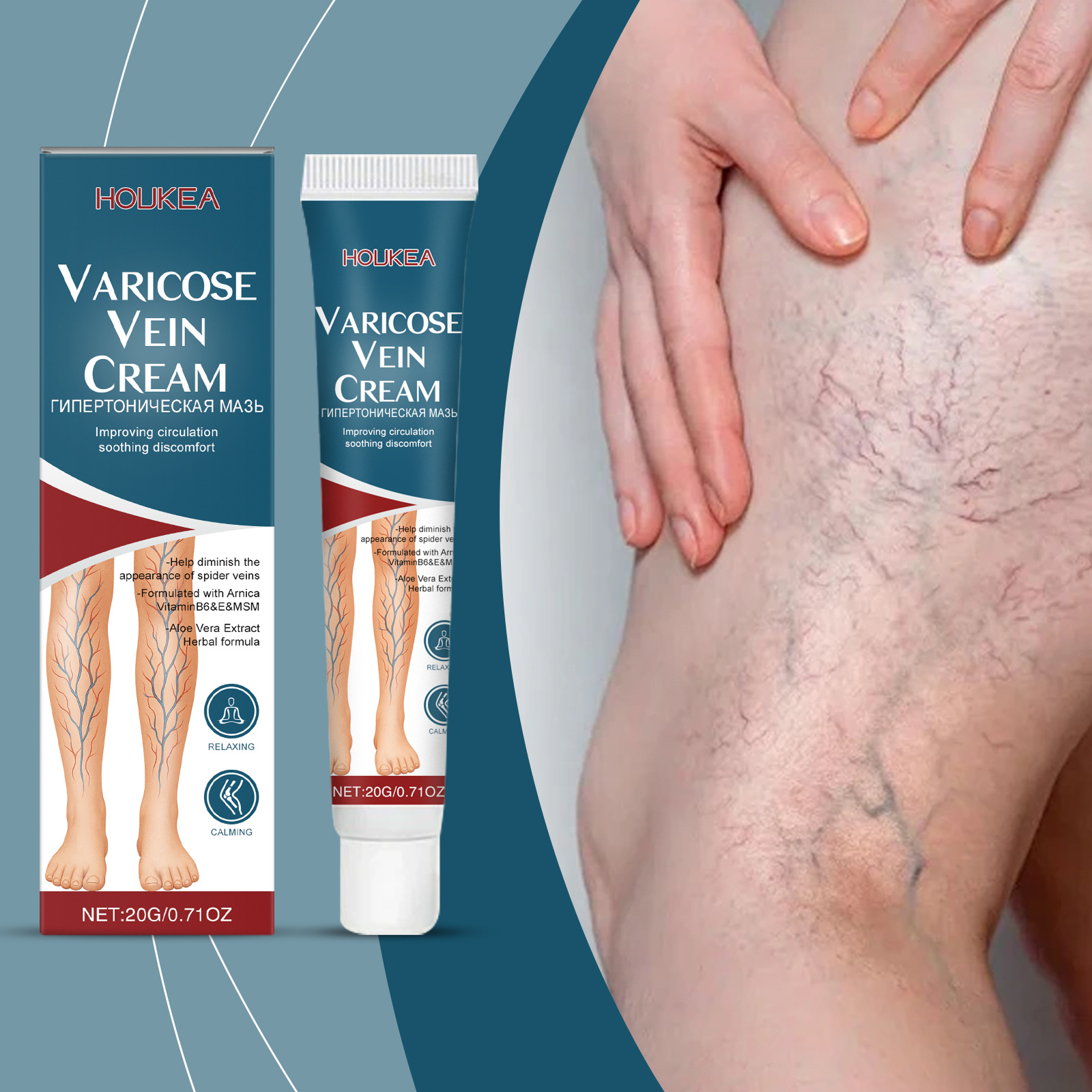 Gentle Care And Massage Of The Legs To Relieve Discomfort, Nourish And Comfort