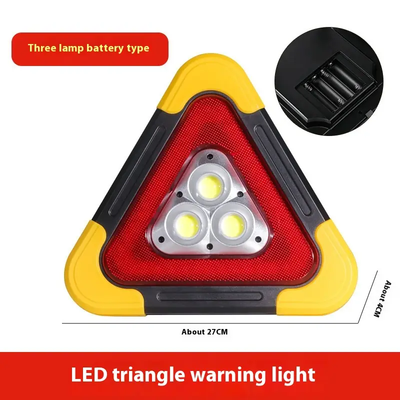 Car Tripod Car Warning Board With LED Lighting Lamp