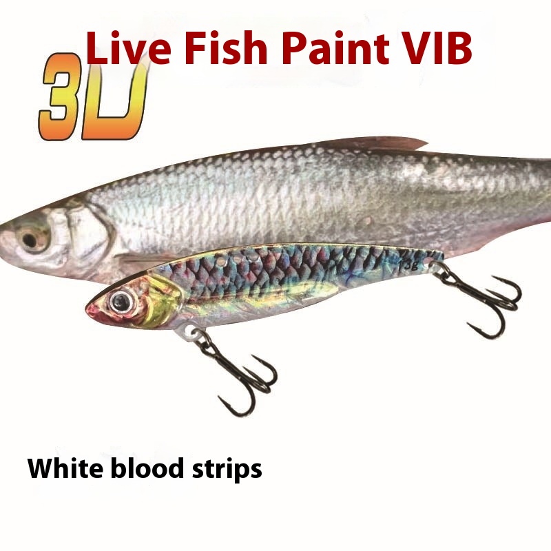3D Printing Simulation Painting Dragon Tooth Vib Lure