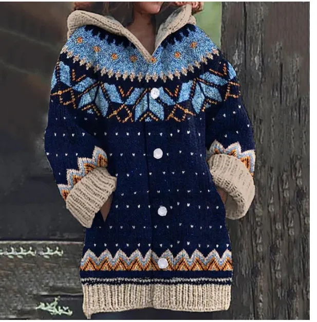 3D Printed Autumn Winter Coat Thickened Hooded Cardigan Sweater Hwj27293D X3Xl - Shop at LoveMi