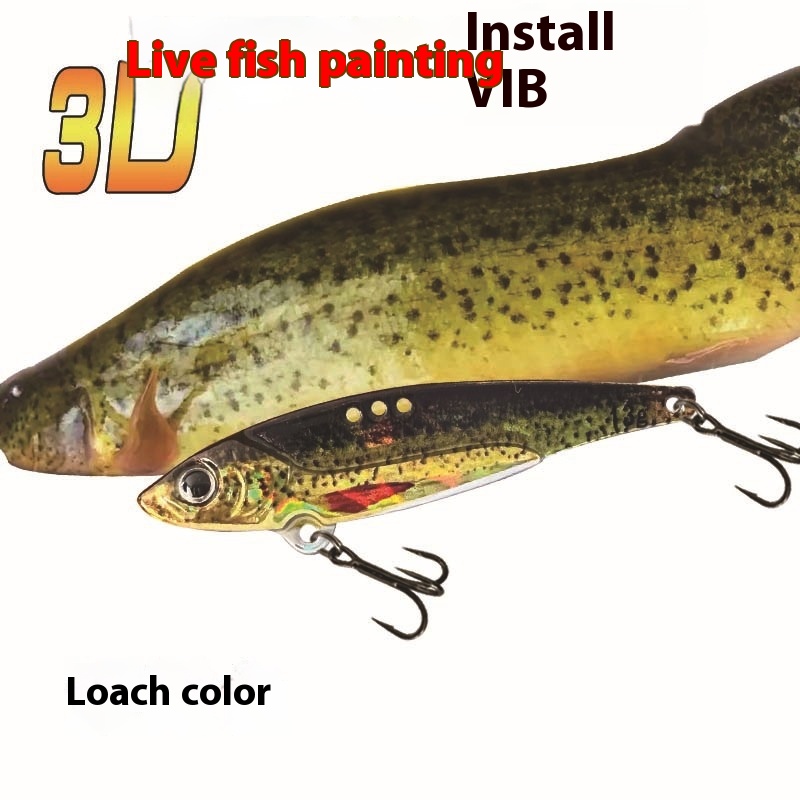3D Printing Simulation Painting Dragon Tooth Vib Lure