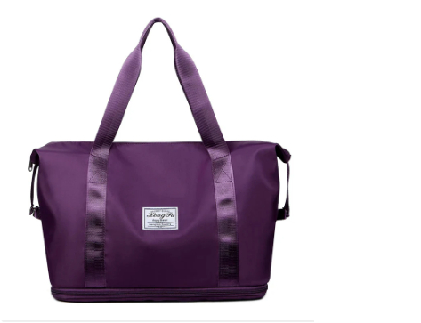 Double-layer Travel Bag Water Repellent Oxford Cloth Portable Women