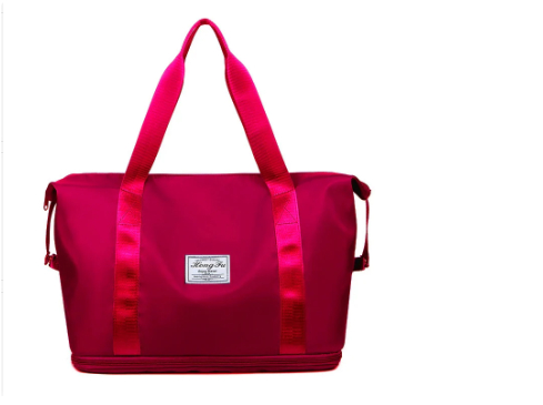 Double-layer Travel Bag Water Repellent Oxford Cloth Portable Women