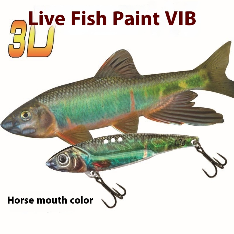 3D Printing Simulation Painting Dragon Tooth Vib Lure