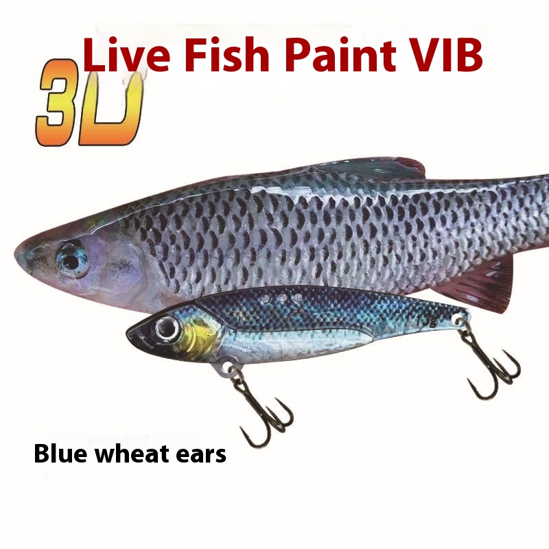 3D Printing Simulation Painting Dragon Tooth Vib Lure