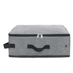 Foldable Convenient Cat Supplies Oxford Cloth Mobile Cat Toilet - Gray - View 1