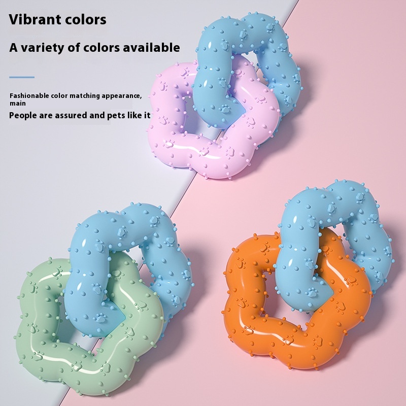 Gnawing Molar Flower Shape Dog Toy