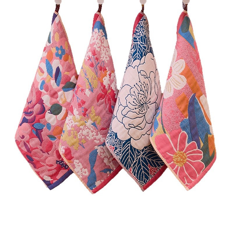 Cotton Gauze Absorbent Lint-free Children Hand Towel Large Kerchief